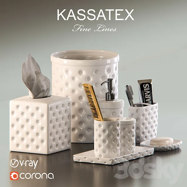 Kassatex Home – Savoy Accessories 3DModel Kassatex Home – Savoy Accessories 3DModel