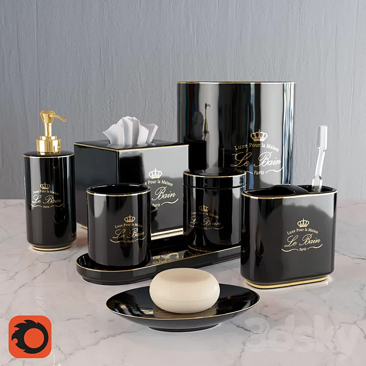 Kassatex Le Bain Black 3D Model