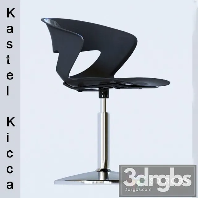 Kastel Kicca Bar Stool 3D Model Download Kastel Kicca Bar Stool 3D Model Download