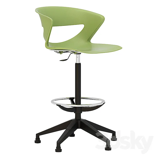 Kastel kicca bar stool 5 3D Model
