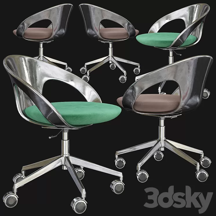 Kastel KRIZIA Office Chair 3D Model Kastel KRIZIA Office Chair 3D Model