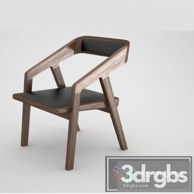 Katakana Wood Chair 2 3D Model Download Katakana Wood Chair 2 3D Model Download