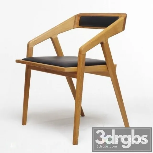 Katakana Wood Chair 3D Model Download Katakana Wood Chair 3D Model Download