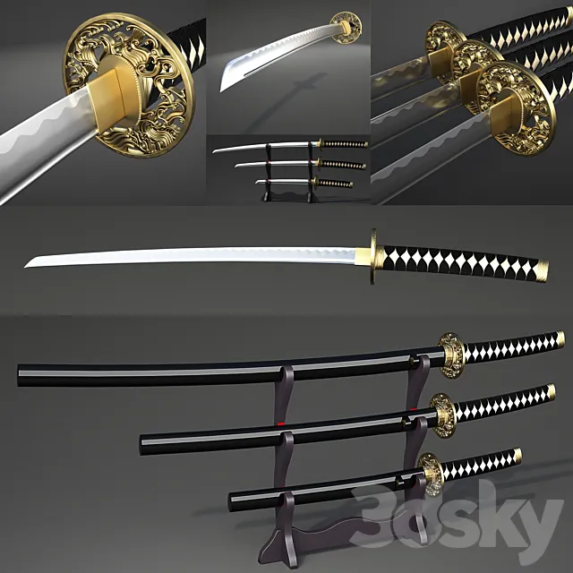 Katana 3D Model Katana 3D Model