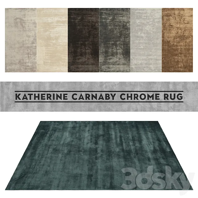 KATHERINE CARNABY CHROME RUG 3DModel KATHERINE CARNABY CHROME RUG 3DModel