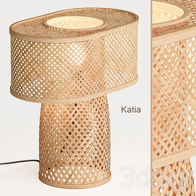 Katia bamboo table lamp La Redoute 3D Model Katia bamboo table lamp La Redoute 3D Model