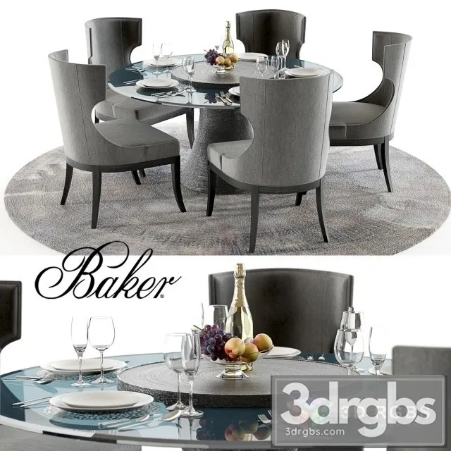 Katoucha Marat Table and Chair 3D Model Download