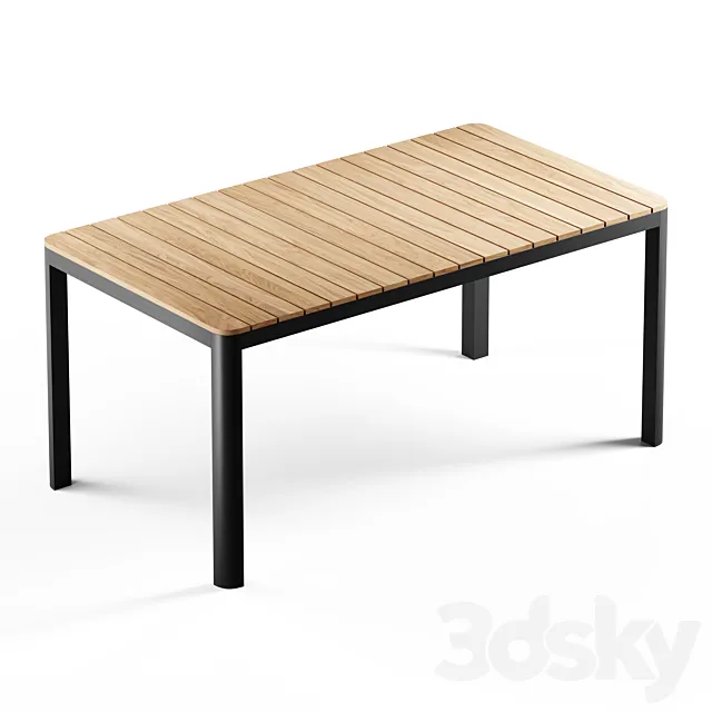 Kave Home – Bona Solid table 3D Model Kave Home – Bona Solid table 3D Model