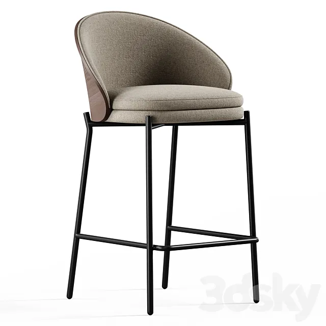 Kave Home – Eamy Bar stool 3D Model