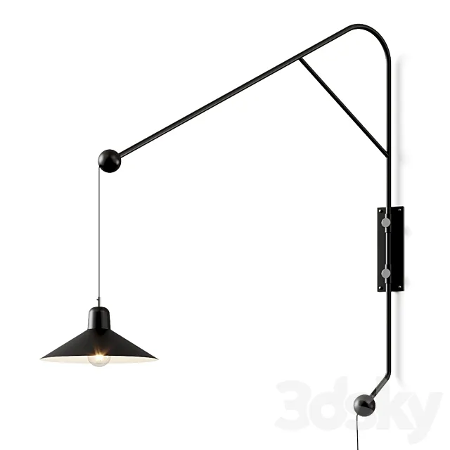 Kave Home Eleazar Wall Lamp 3D Model
