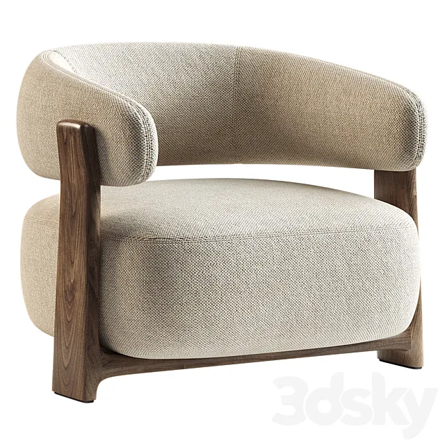 Kave Home Granite Armchair 3D Model