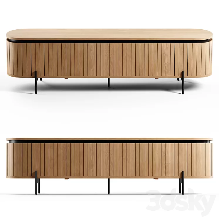 Kave Home – Licia TV stand 200×55 cm 3D Model Free Download Kave Home – Licia TV stand 200×55 cm 3D Model Free Download