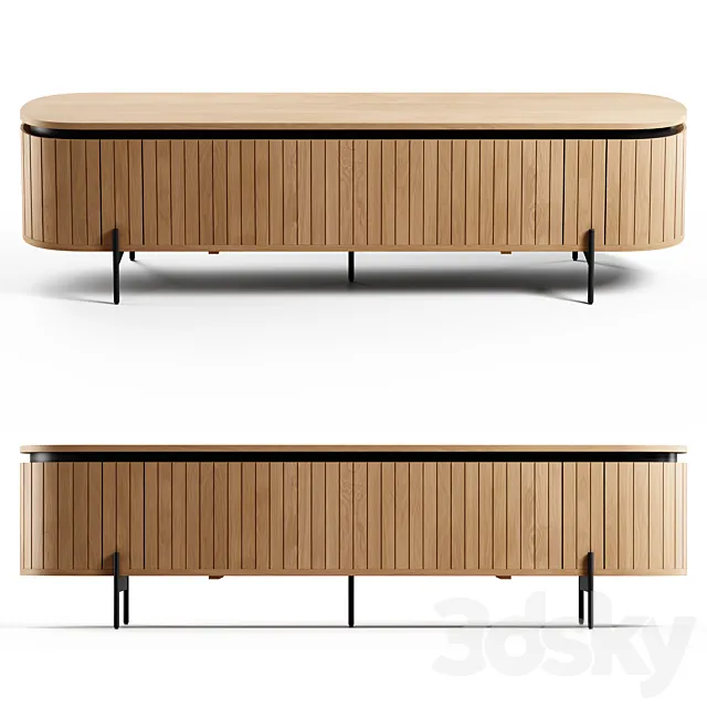 Kave Home – Licia TV stand. 200×55 cm 3DModel Kave Home – Licia TV stand. 200×55 cm 3DModel