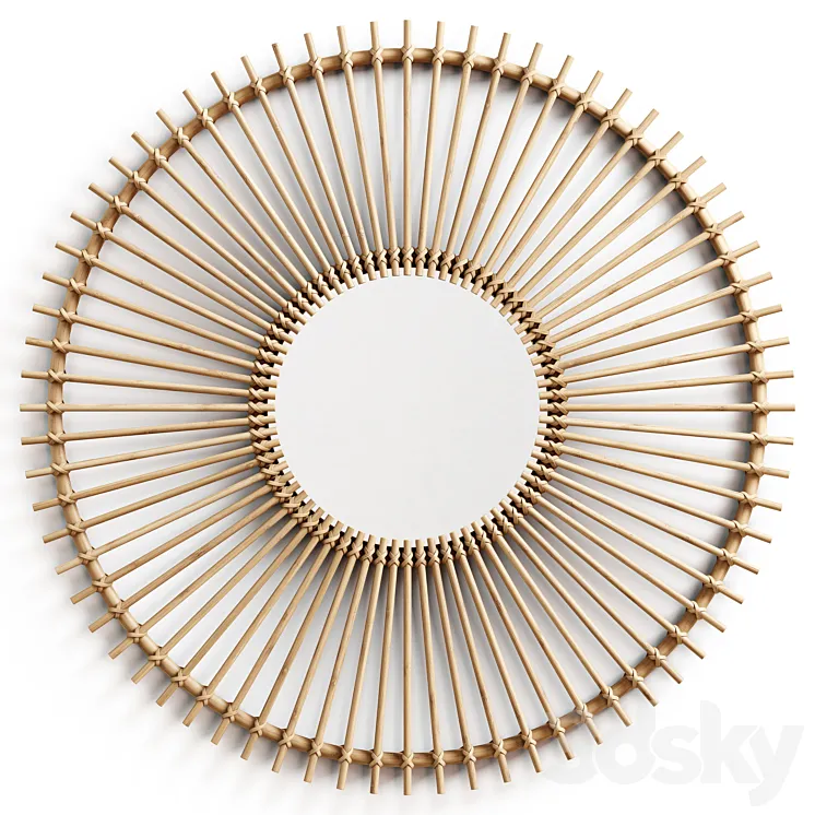 Kave Home – Louisa rattan mirror dia 81 cm 3D Model Free Download Kave Home – Louisa rattan mirror dia 81 cm 3D Model Free Download