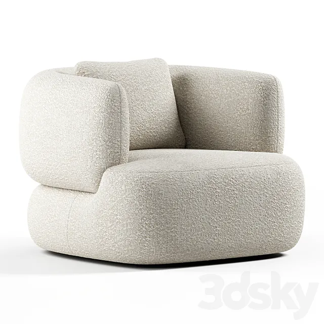 Kave Home – Martina Armchair 3D Model Kave Home – Martina Armchair 3D Model