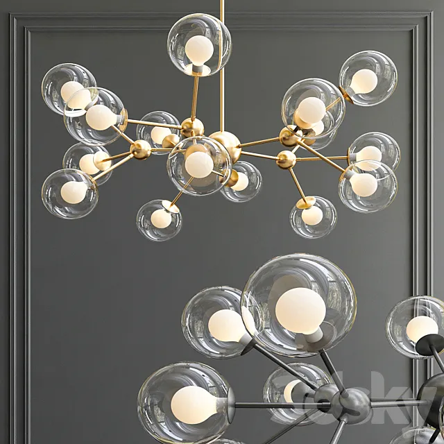 Kaver Shot Chandelier 3D Model