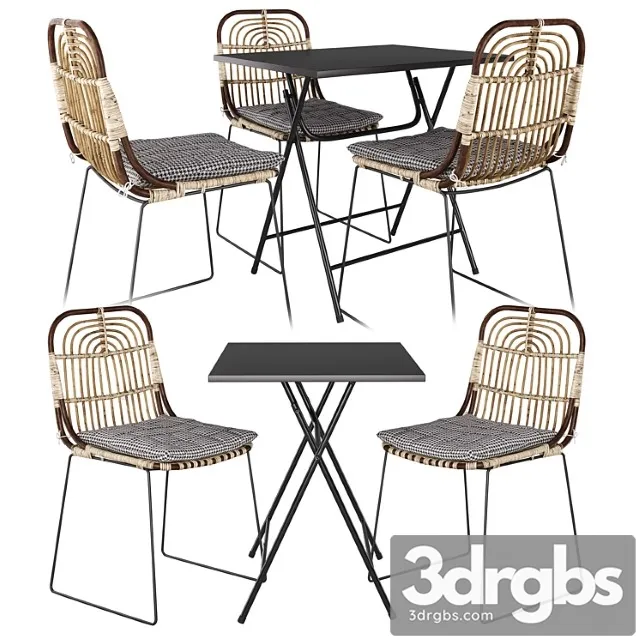 Kawa chair and house doctor table 2 3D Model Download