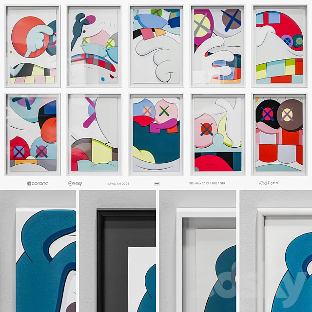 KAWS Art 0001 3DModel