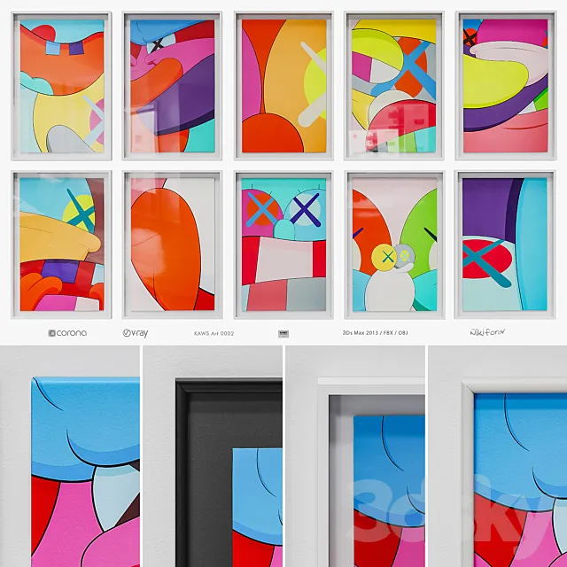 KAWS Art 0002 3D Model