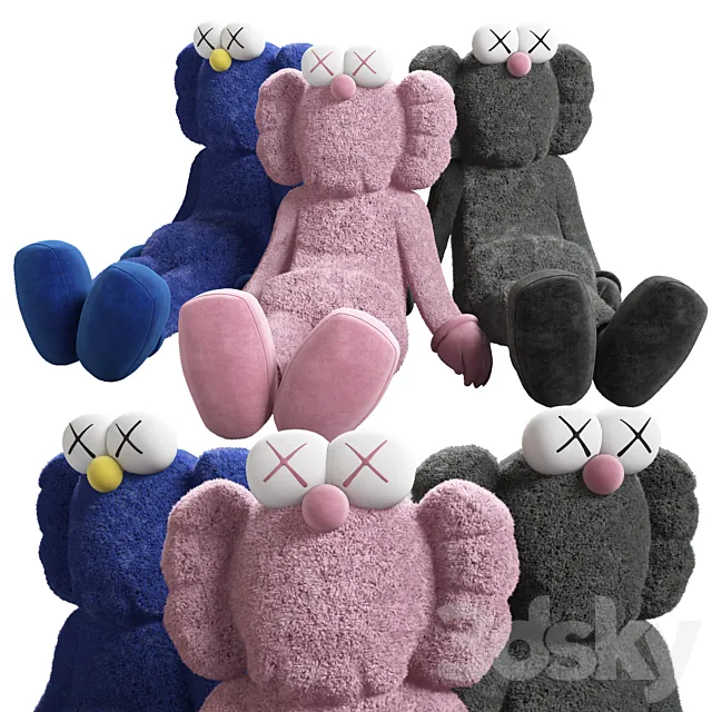 Kaws Bff Doll 3DModel Kaws Bff Doll 3DModel