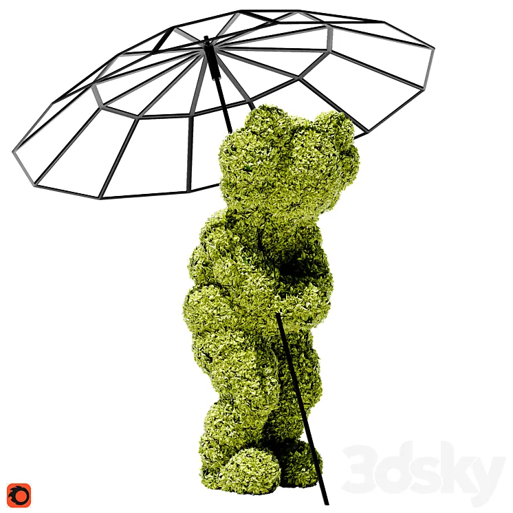 Kaws Booth Bush 3D Model Free Download Kaws Booth Bush 3D Model Free Download