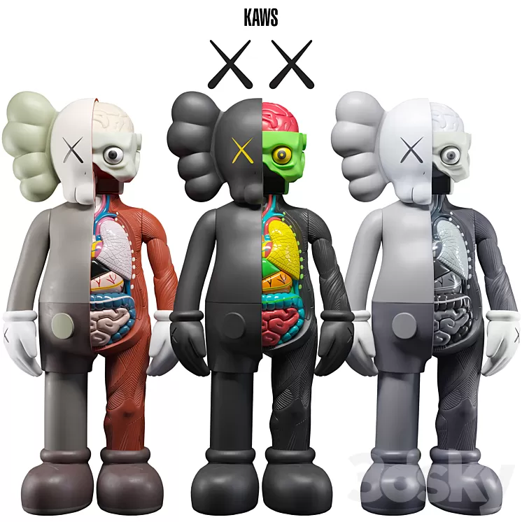 KAWS Flayed Companion 3D Model