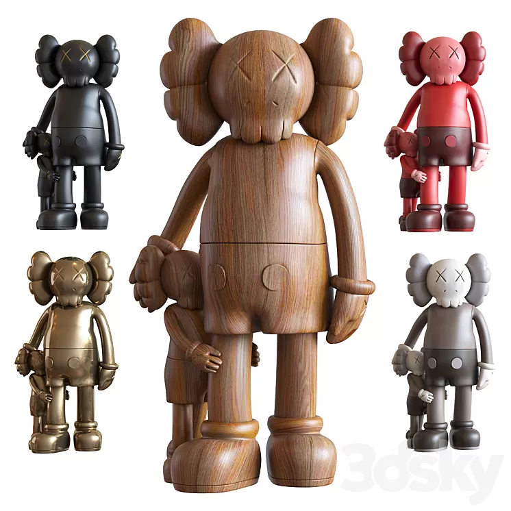 Kaws Good Intentions 2021 3D Model Free Download