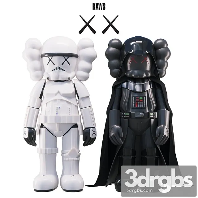 KAWS Stormtrooper Darth Vader 3D Model Download