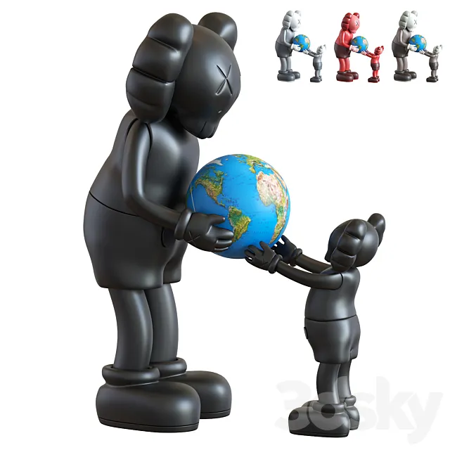 Kaws the Promise Vinyl Figure Set 3DModel
