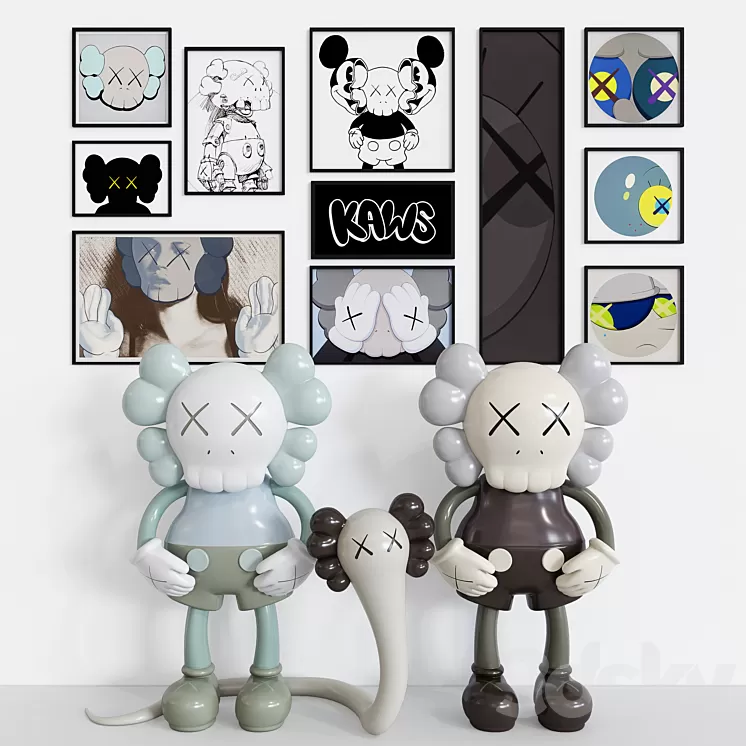 KAWS_COMPANION_SET 3D Model
