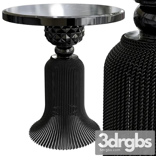 Kay noir marble tassel table 2 3D Model Download