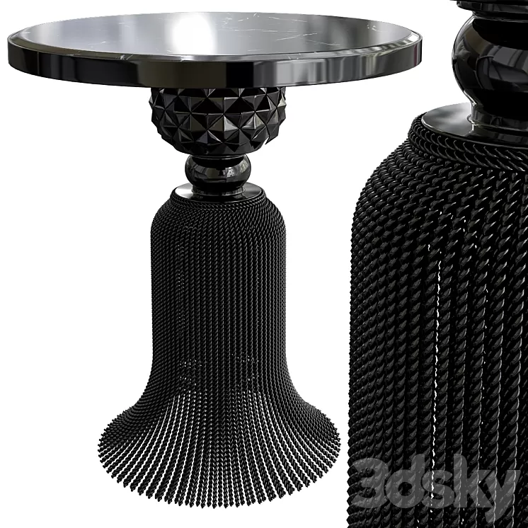 Kay Noir Marble Tassel Table 3D Model Kay Noir Marble Tassel Table 3D Model