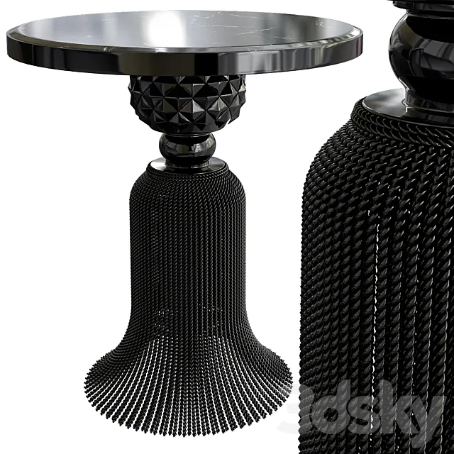 Kay Noir Marble Tassel Table 3DModel Kay Noir Marble Tassel Table 3DModel