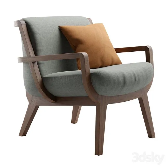 Kaya Lounge Chair 3D Model
