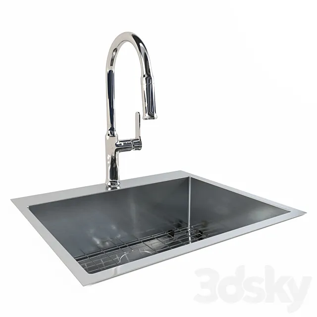 Kc-9850CH & sink 2014 3D Model Kc-9850CH & sink 2014 3D Model
