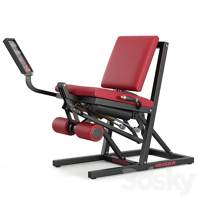 Keiser Air 300 Leg Extension 3D Model