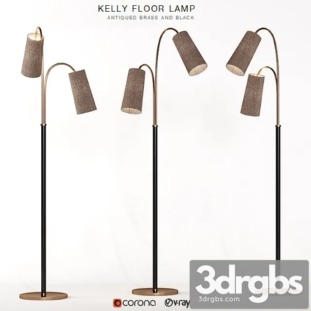 Kelly floor lamp 3D Model Download