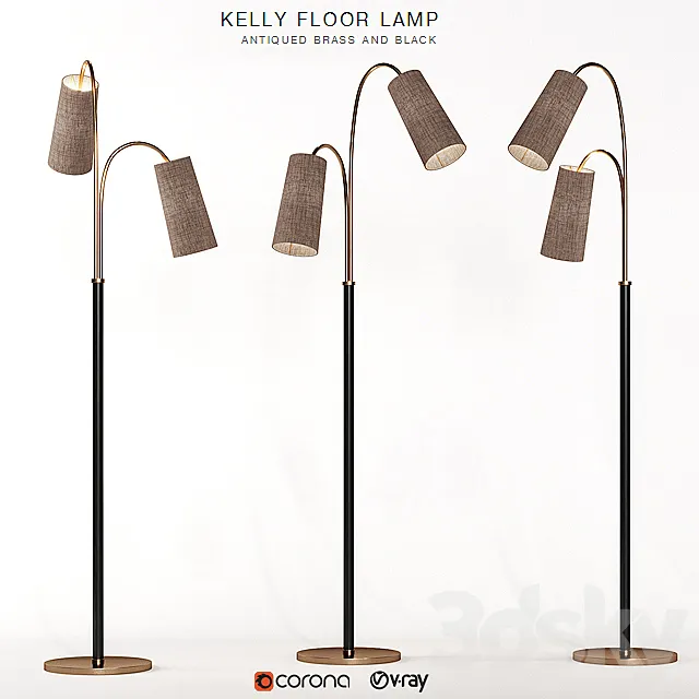 KELLY FLOOR LAMP 3D Model KELLY FLOOR LAMP 3D Model