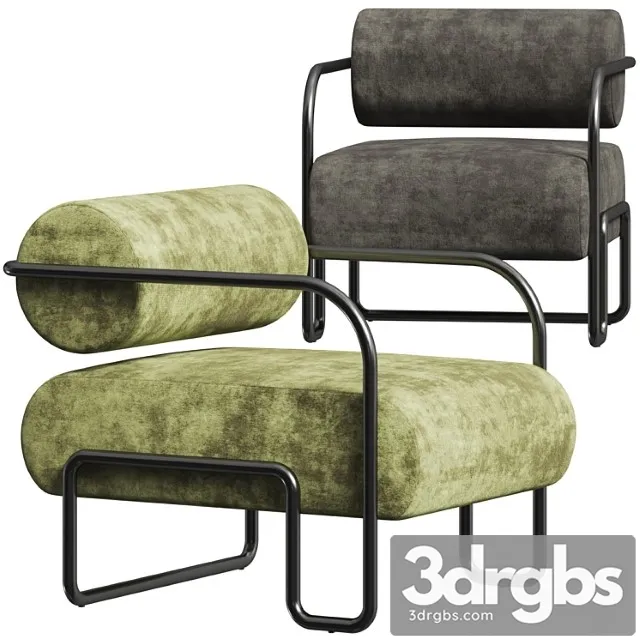 Kelly Wearstler Ardent Club Chair 1 3D Model Download