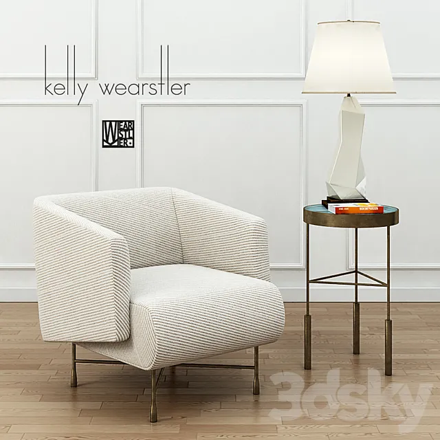 KELLY WEARSTLER BIJOUX LOUNGE CHAIR 3DModel