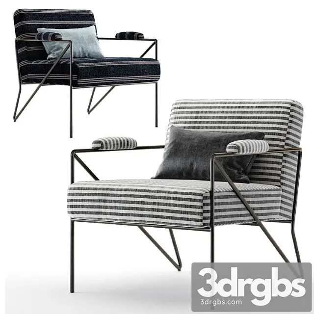 Kelly wearstler emmett lounge chair 3D Model Download