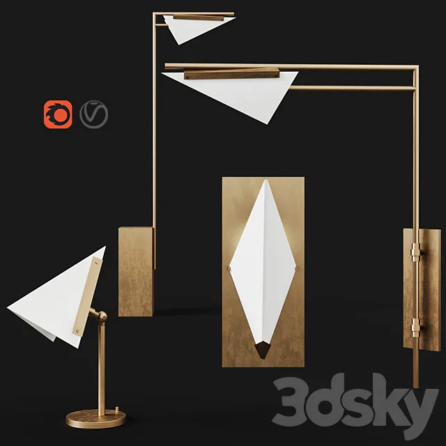 Kelly wearstler forma set 3DModel