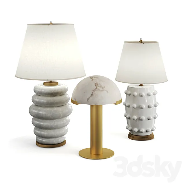 kelly wearstler lamps 3D Model kelly wearstler lamps 3D Model