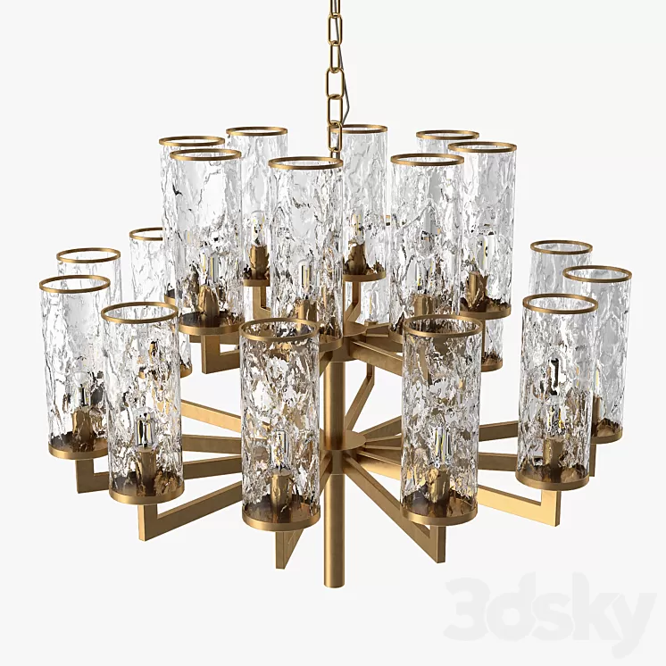 Kelly Wearstler – Liaison double tier chandelier 3D Model Kelly Wearstler – Liaison double tier chandelier 3D Model