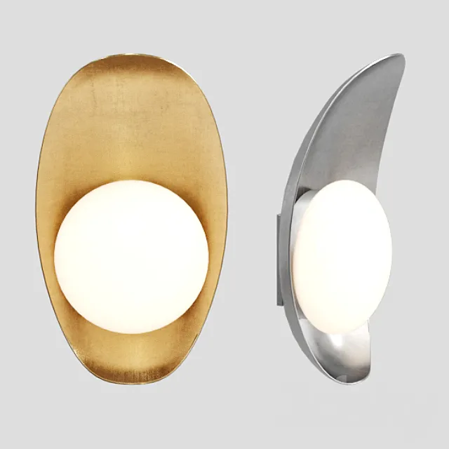 Kelly Wearstler Nouvel Small Sconce 3D Model Kelly Wearstler Nouvel Small Sconce 3D Model