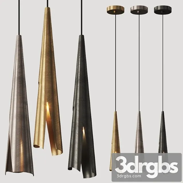 Kelly Wearstler Pelle Pendant Lamp 3D Model Download Kelly Wearstler Pelle Pendant Lamp 3D Model Download