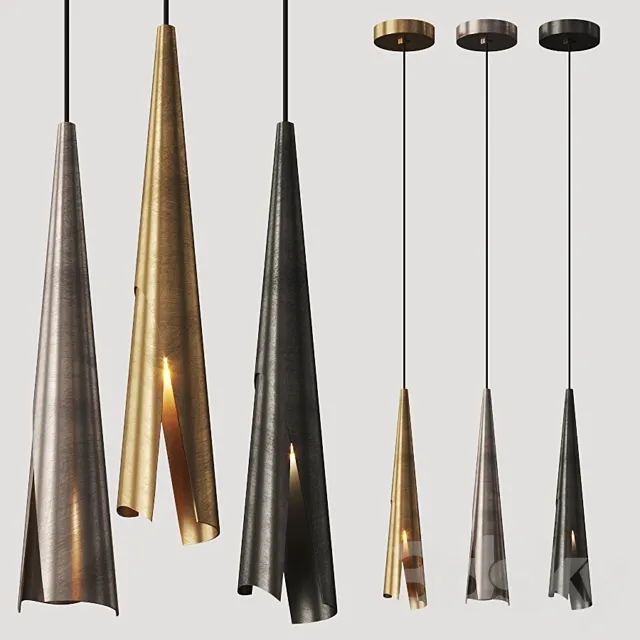 Kelly Wearstler Pelle Pendant Lamp 3D Model