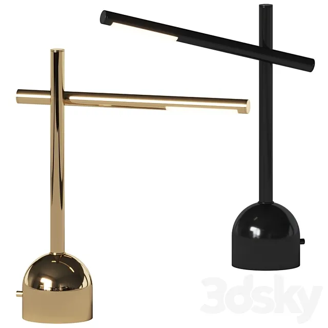 Kelly Wearstler – Rousseau Boom Arm Table Lamp 3D Model Kelly Wearstler – Rousseau Boom Arm Table Lamp 3D Model