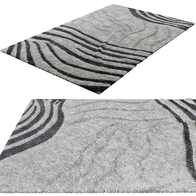 Kelly Wearstler Rug In Detail 3D Model Kelly Wearstler Rug In Detail 3D Model