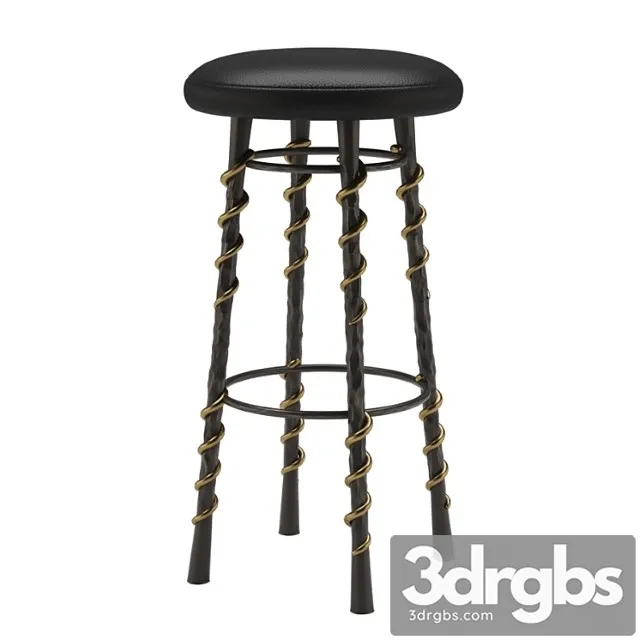Kelly Wearstler Serpent Barstool 3D Model Download Kelly Wearstler Serpent Barstool 3D Model Download